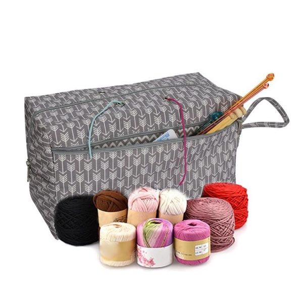 Portable Crochet Tools Wool Collection Bag Yarn Storage Handbag, Size: Small - Image 6