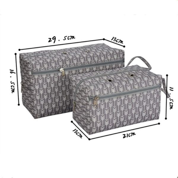 Portable Crochet Tools Wool Collection Bag Yarn Storage Handbag, Size: Small And Large - Image 3