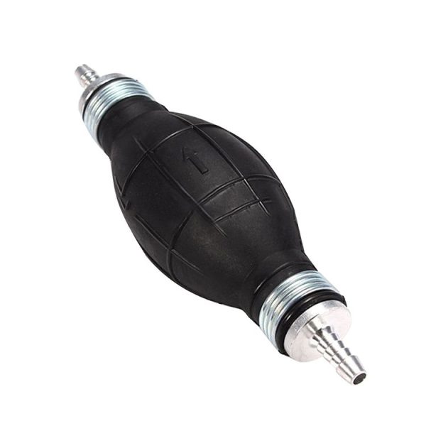 Universal Car Boat Motor Motorcycle Gasoline Pump Spherical Rubber Manual Fuel Pump, Size: 12mm (Black) - Image 2