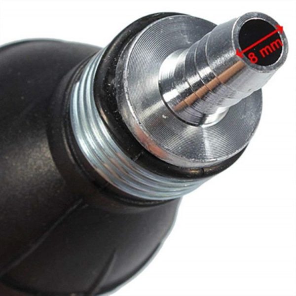 Universal Car Boat Motor Motorcycle Gasoline Pump Spherical Rubber Manual Fuel Pump, Size: 12mm (Black) - Image 4