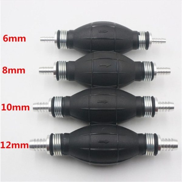 Universal Car Boat Motor Motorcycle Gasoline Pump Spherical Rubber Manual Fuel Pump, Size: 12mm (Black) - Image 9