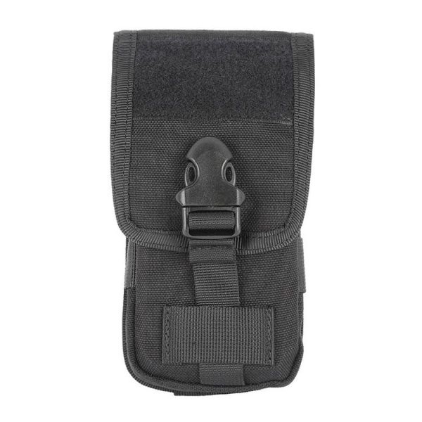 Multifunctional Molle System Waist Bag Outdoor Running Pockets for Mobile Phone under 5.5 inch (Black) - Image 2