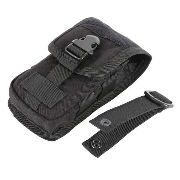 Multifunctional Molle System Waist Bag Outdoor Running Pockets for Mobile Phone under 5.5 inch (Black) - Image 3