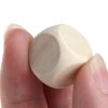 10 PCS 6 Sided Blank Wood Dice Party Family DIY Games Printing Engraving Kid Toys, Size: 1.4cm - Image 4