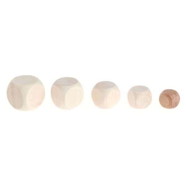 10 PCS 6 Sided Blank Wood Dice Party Family DIY Games Printing Engraving Kid Toys, Size: 1.6cm - Image 3