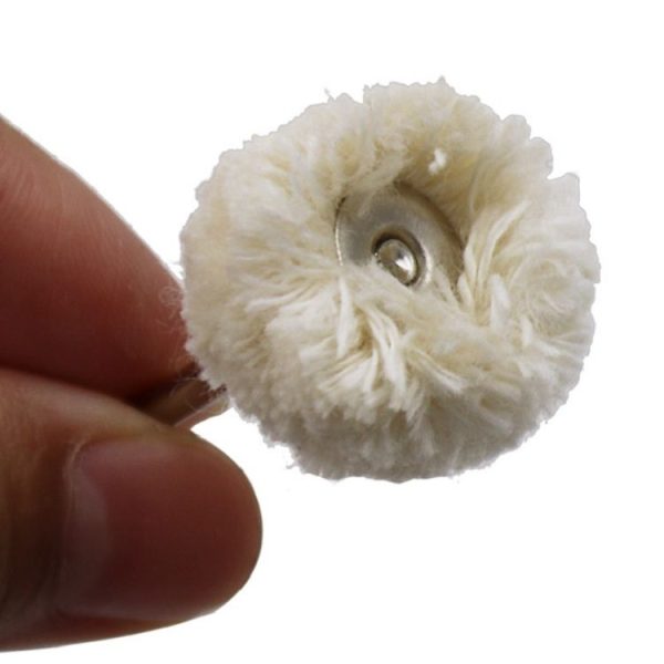 10 PCS / Set Wool Polishing Head Wool Polishing Wheel Electric Grinder Accessories - Image 3