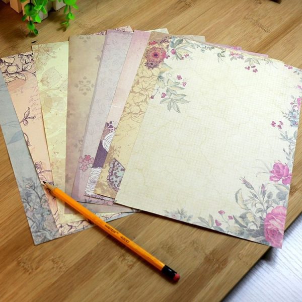 2 Sets Retro Romantic Flower Envelope Creative Stationery Style, Random Color Delivery - Image 2