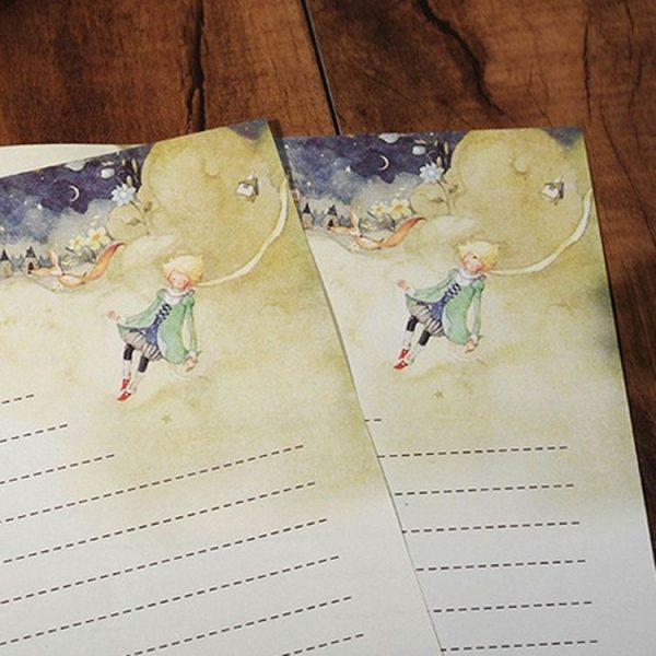 2 Sets Cartoon Fairy Princes Retro Painting Stationery Writing Paper Stationery - Image 2