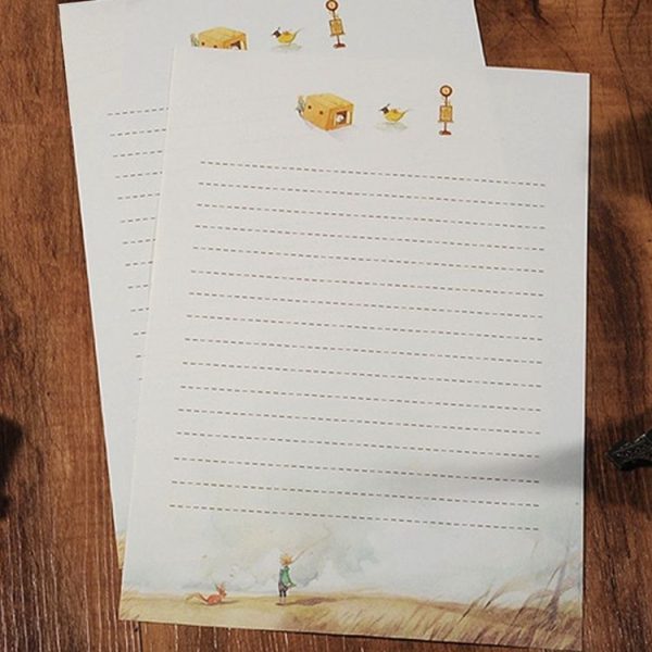 2 Sets Cartoon Fairy Princes Retro Painting Stationery Writing Paper Stationery - Image 3