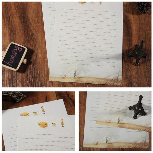 2 Sets Cartoon Fairy Princes Retro Painting Stationery Writing Paper Stationery - Image 5