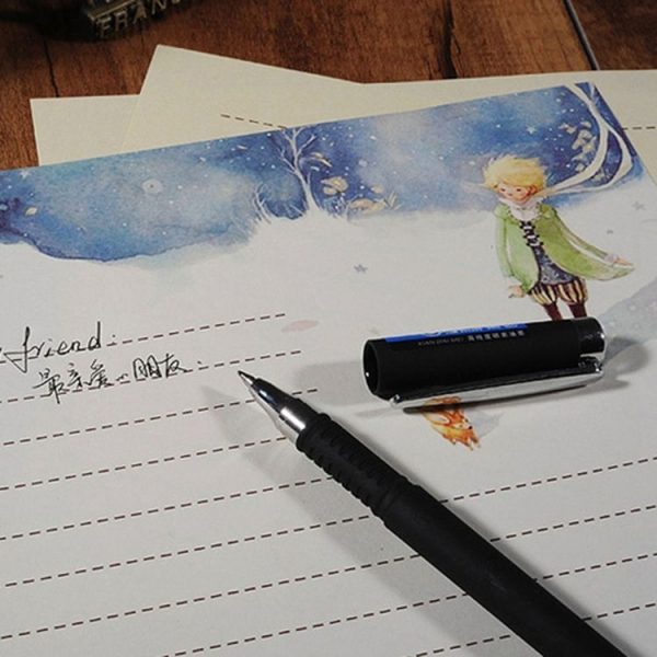 2 Sets Cartoon Fairy Princes Retro Painting Stationery Writing Paper Stationery - Image 6