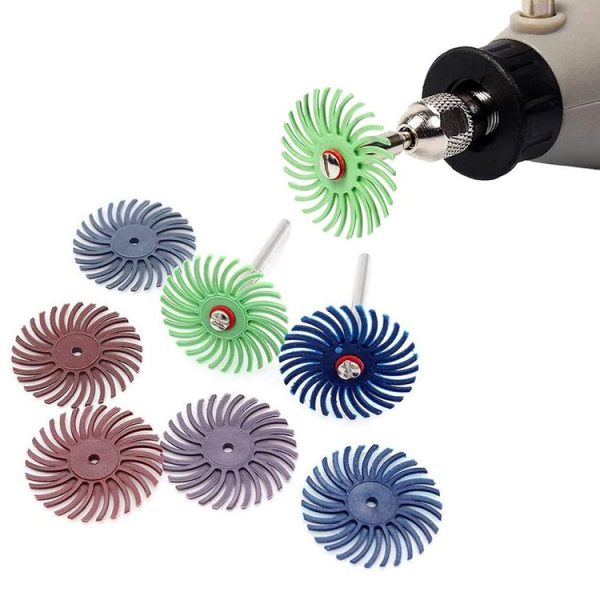 8 PCS Ivory Fruit Polishing Head Bloody Lotus Wood Carving Nuclear Carving Slit Grinding Head, Specification: 2500 Grit - Image 2