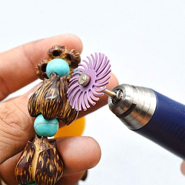 8 PCS Ivory Fruit Polishing Head Bloody Lotus Wood Carving Nuclear Carving Slit Grinding Head, Specification: 2500 Grit - Image 6