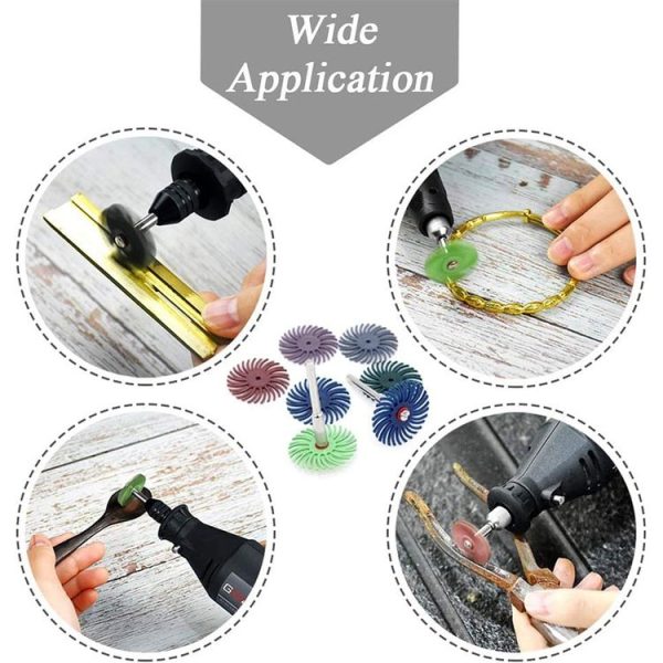 8 PCS Ivory Fruit Polishing Head Bloody Lotus Wood Carving Nuclear Carving Slit Grinding Head, Specification: 2500 Grit - Image 7