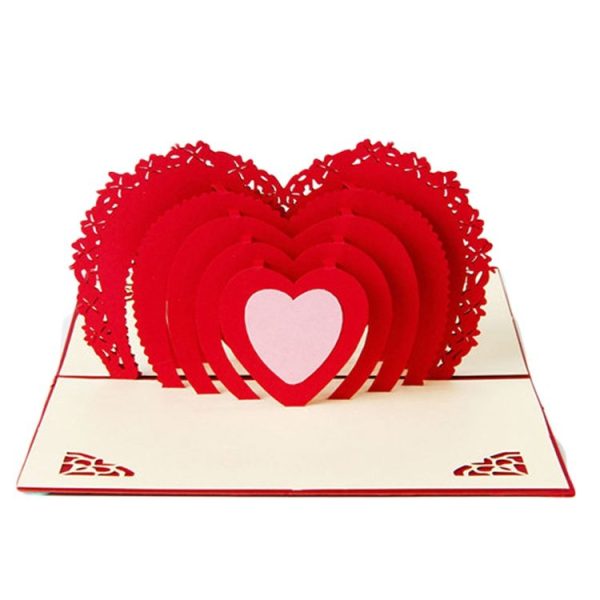 Greeting Card Love Romantic Birthday Wedding Aniversary Valentine's Day Invitations Greeting Cards Gifts, Size: 10x15cm