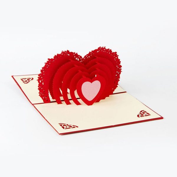 Greeting Card Love Romantic Birthday Wedding Aniversary Valentine's Day Invitations Greeting Cards Gifts, Size: 10x15cm - Image 4