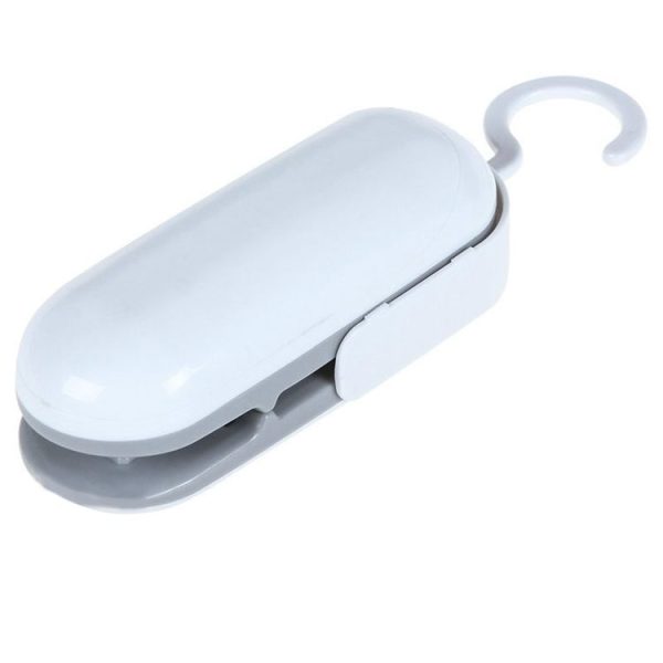 Household Mini Heat Sealing Machine Package Sealer Clamps (Gray) - Image 2