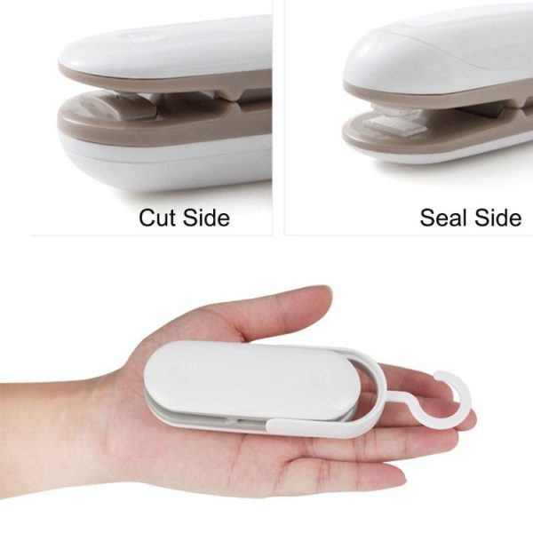 Household Mini Heat Sealing Machine Package Sealer Clamps (Gray) - Image 6