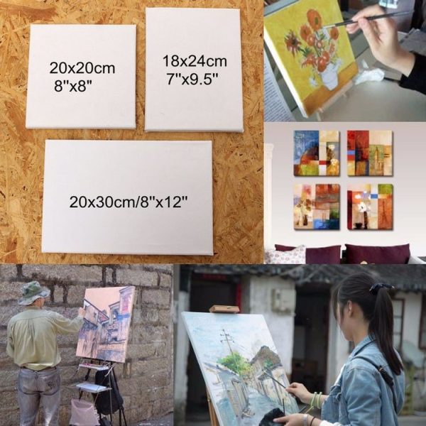 Cotton Wood Frame Canvas Oil Painting Frame 20x20cm - Image 5