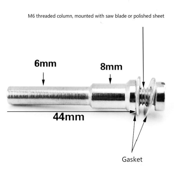 5 PCS High Speed Steel Cutting Blade Connecting Rod Electric Grinding Blade Clamping Rod, Size: 3.17MM - Image 4