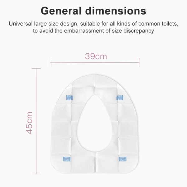2 PCS Disposable Antibacterial Dissolved Water Maternal Toilet Seat - Image 4