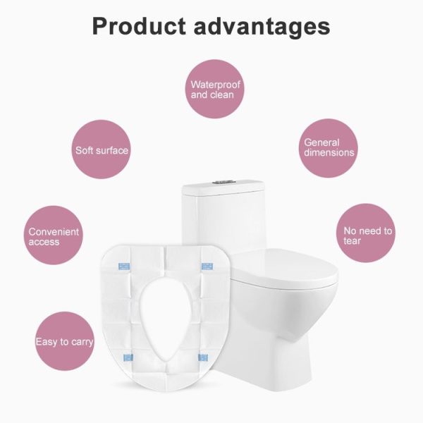 2 PCS Disposable Antibacterial Dissolved Water Maternal Toilet Seat - Image 5