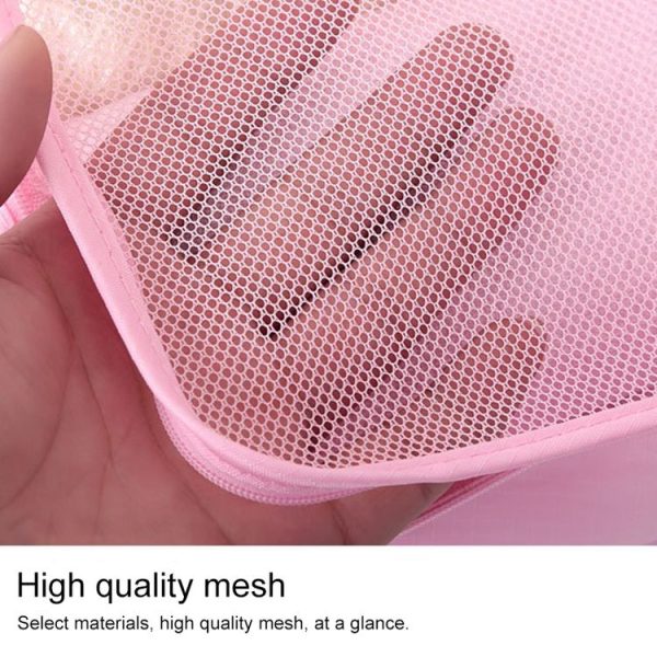 6 PCS / Set Travel Bag ClothesLuggage Organizer High Capacity Mesh Packing Cubes (Gray) - Image 3