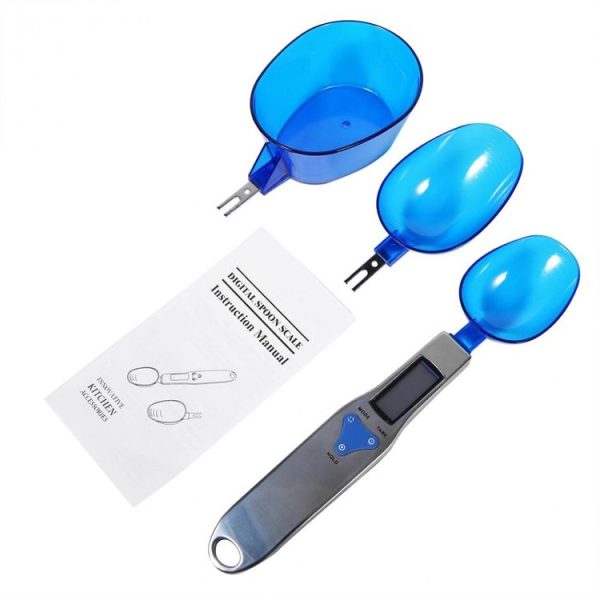 Digital Spoon Scale LCD Display Bulk Food Digital Measuring Tool Scale Range: 500 / 0.1g, Scoops Amout: 3 PCS - Image 8