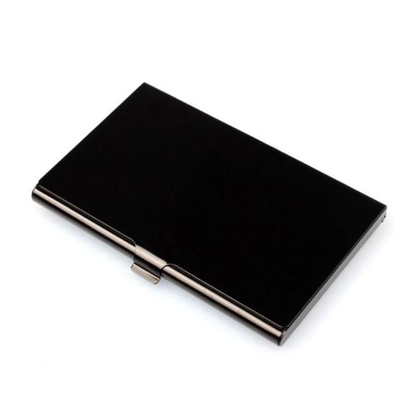 ThinTop Business ID Credit Card Holder Wallets Pocket Case Bank Credit Card Package Case Card Box Card Holder (Black) - Image 2