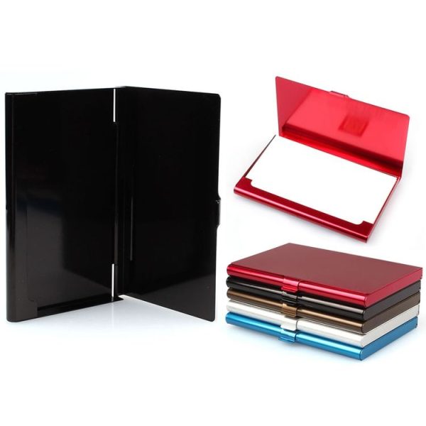 ThinTop Business ID Credit Card Holder Wallets Pocket Case Bank Credit Card Package Case Card Box Card Holder (Black) - Image 4