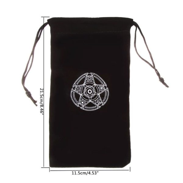 Velvet Pentagram Tarot Card Bag Home Mini Drawstring Package - Image 3
