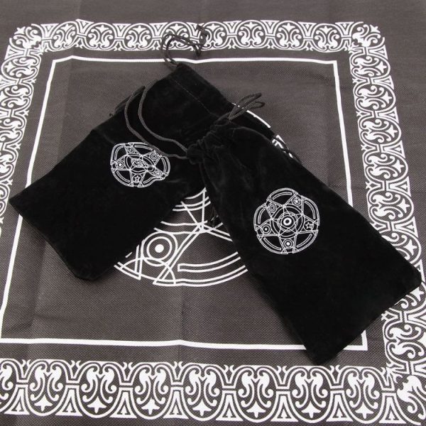 Velvet Pentagram Tarot Card Bag Home Mini Drawstring Package - Image 4