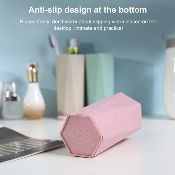 Creative Geometric Rhombus Toothbrushing Cup Home Couple Mouthwash Cup, Capacity: 201-300ml (Blue) - Image 9
