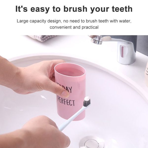 2 PCS Cartoon Portable Travel Home Bathroom Toothbrush Case Storage Box Mouth Cup (Green) - Image 4