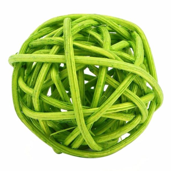 10 PCS Artificial Straw Ball For Birthday Party Wedding Christmas Home Decor (Wood Color) - Image 3