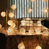 10 PCS Artificial Straw Ball For Birthday Party Wedding Christmas Home Decor (Wood Color) - Image 5