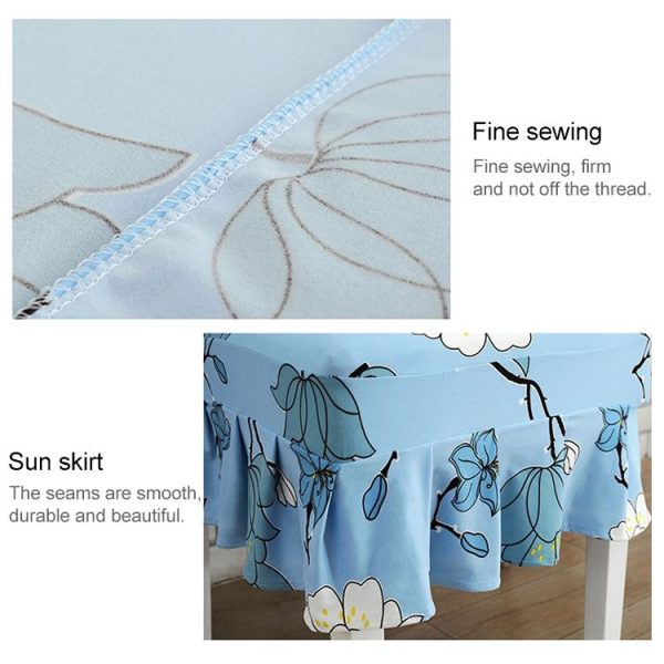 Home Stretch Printed One-piece Dining Table Chair Cover (Skype) - Image 5
