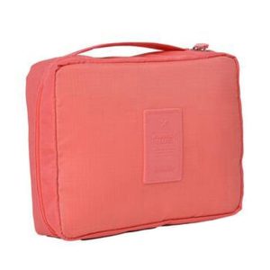 Convenient Travel Cosmetic Makeup Toiletry Case Wash Organizer Storage Pouch Bag (Watermelon red)