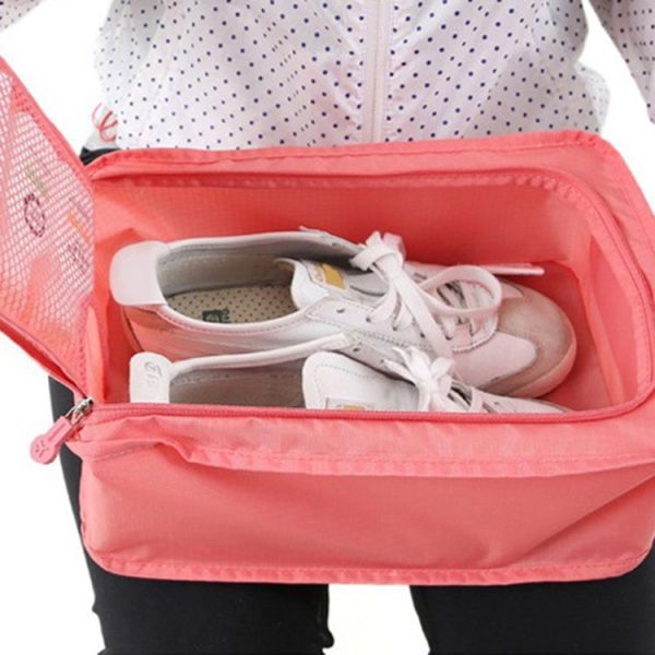 Waterproof Shoes Bag Pouch Storage Travel Bag Portable Shoes Organizer (Light Blue) - Image 6