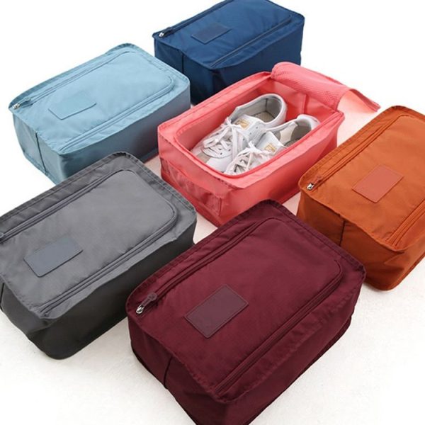 Waterproof Shoes Bag Pouch Storage Travel Bag Portable Shoes Organizer (Light Blue) - Image 7