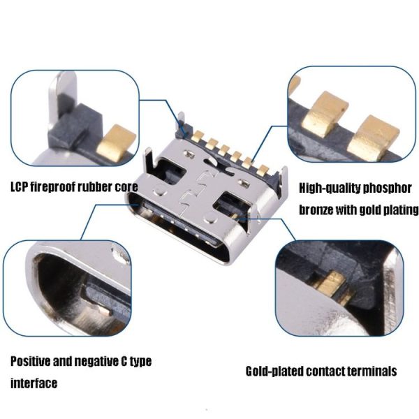 10 PCS Usb Type-C Charging Socket - Image 5