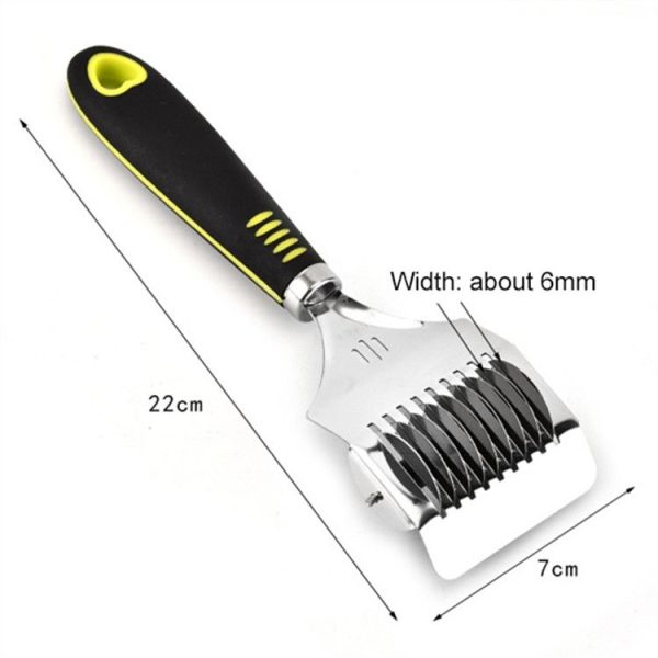 Kitchen Stainless Steel Spaghett Noodle Maker Dough Cutter Slicer Tool (Silver) - Image 4