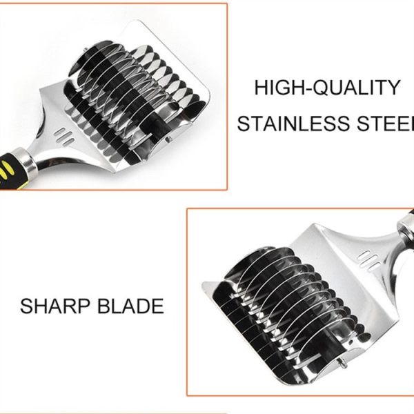 Kitchen Stainless Steel Spaghett Noodle Maker Dough Cutter Slicer Tool (Silver) - Image 5