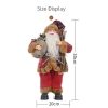 Christmas Decoration Standing Santa Claus Doll Christmas Backpack Old Man Doll Ornaments, Specification: Gift - Image 3