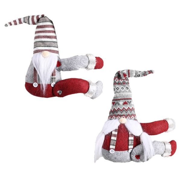 Christmas Decorations Striped Hat Forest Old Man Side Hug Curtain Door Curtain Buckle (Long Beard) - Image 9