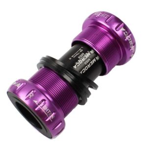 Meroca Mountain Bike Bottom Axle One Hollow Bb Bicycle Screw-In Bottom (Purple)