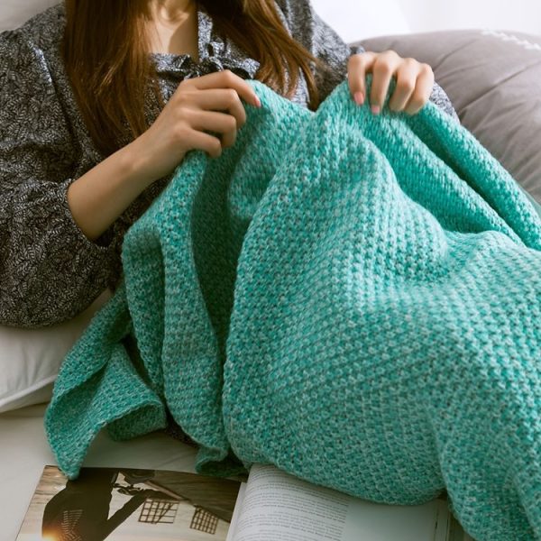 Mermaid Tail Blanket For Adult Super Soft Sleeping Knitted Blankets, Size: 90 X50cm (Watermelon Red) - Image 5