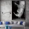 Simple Black and White Animal Decoration Painting Study Living Room Sofa Background Wall Painting Without Frame, Size: 21X30cm (Elephant) - Image 6