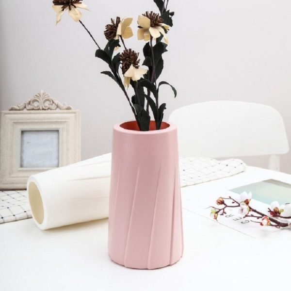 Modern Simple Plastic Vase Creative Decoration Table Decoration (Pink) - Image 4