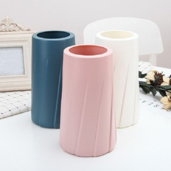 Modern Simple Plastic Vase Creative Decoration Table Decoration (Pink) - Image 5